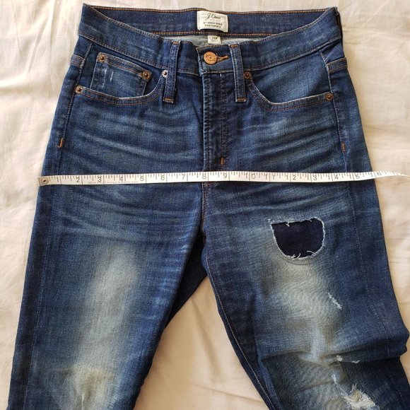J. Crew High Rise Toothpick Raw Hem Jeans (25P) - Picture 12 of 12